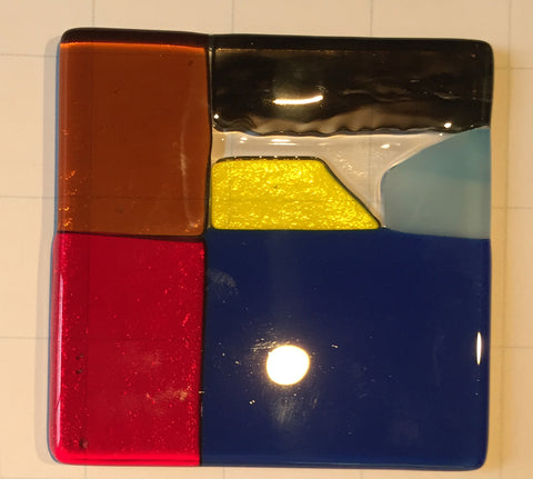 Mondrian 4-Square Coaster